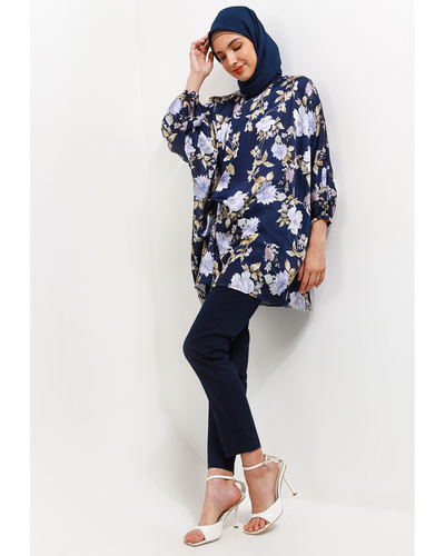 Blouse seruni pilin donker