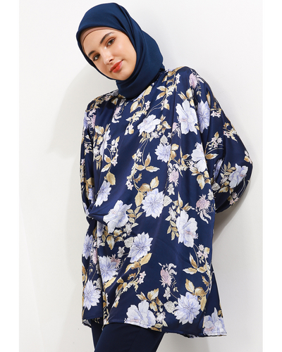Blouse seruni pilin donker