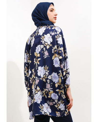 Blouse seruni pilin donker
