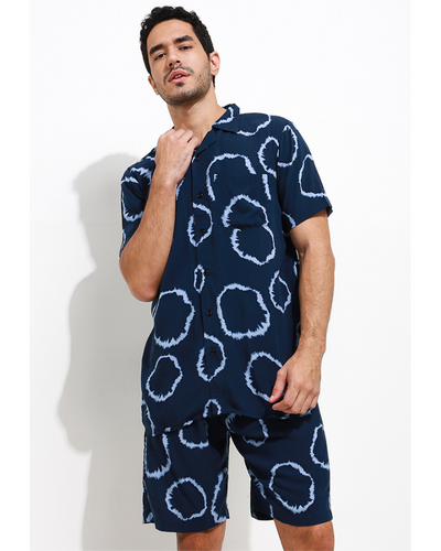 Daily pajamas ring male blue