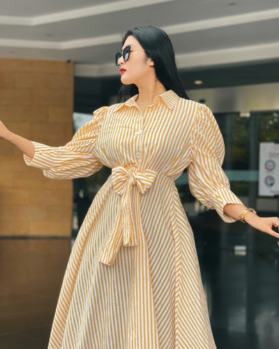 Aidene midi dress lemon