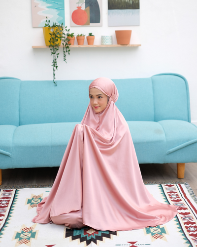 Mukena khadijah sweet pink
