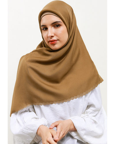 Leena plain scarves bronze