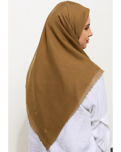 Leena plain scarves bronze