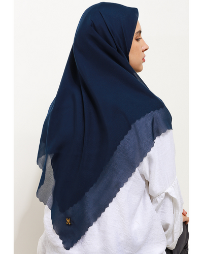 Leena plain scarves navy