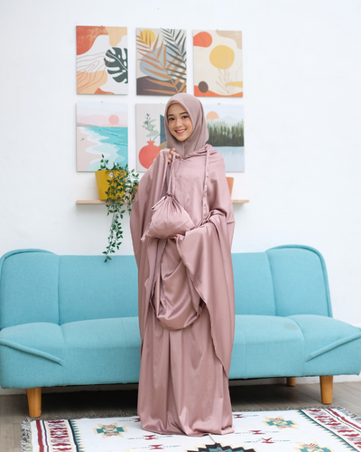 Mukena khadijah light chestnut