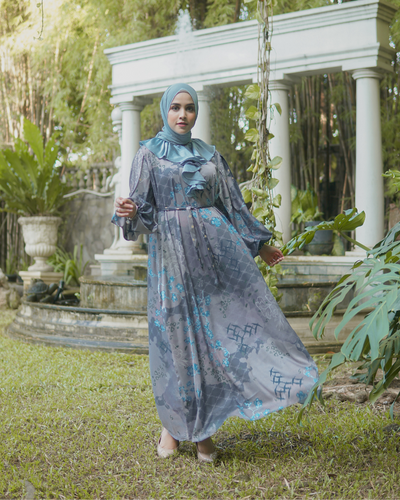 Blossom dress saphire