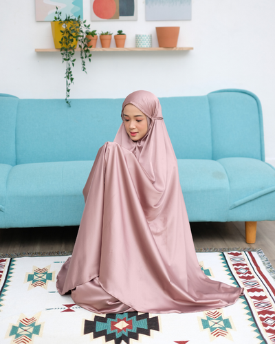 Mukena khadijah light chestnut
