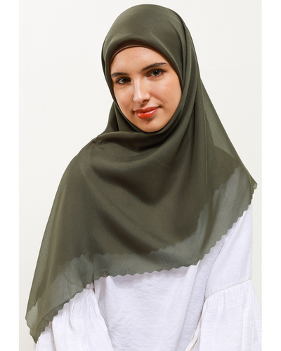 Leena plain scarves olive