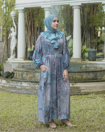Blossom dress saphire