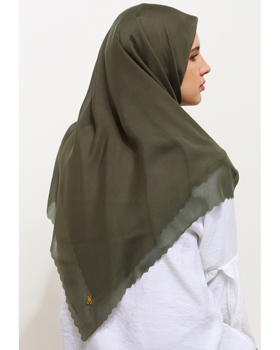 Leena plain scarves olive