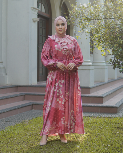 Blossom dress ruby