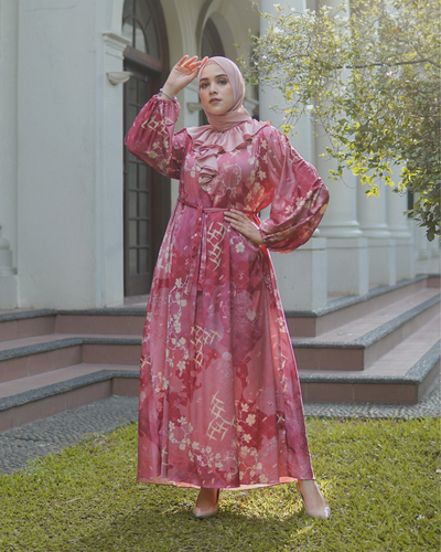 Blossom dress ruby
