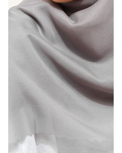 Leena plain scarves metal grey