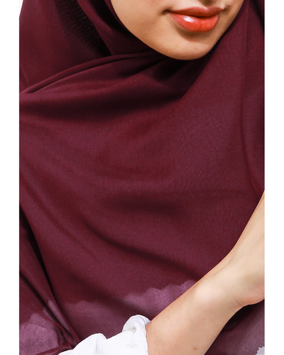 Leena plain scarves burgundi