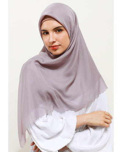 Leena plain scarves nude purple