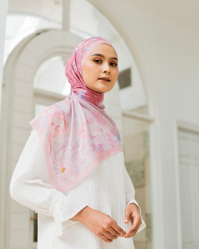 Louisa scarves haute pink
