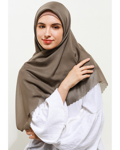 Leena plain scarves sephia