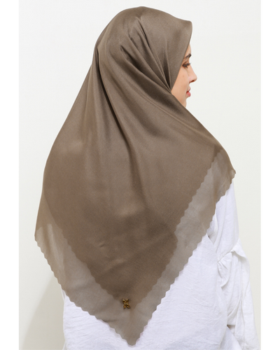 Leena plain scarves sephia