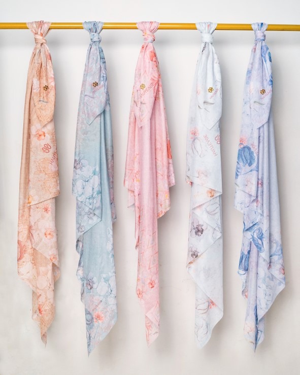 Gauri Scarves - Powder