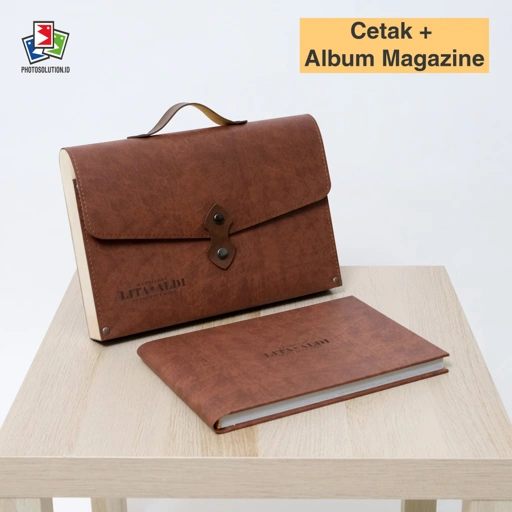 Image of Paket Cetak Album Magazine Tas Minimalis Foto Laminasi