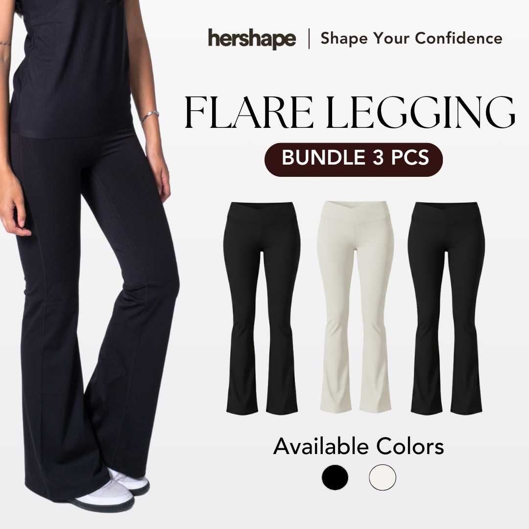 Flare Legging Hershape 3 Pcs