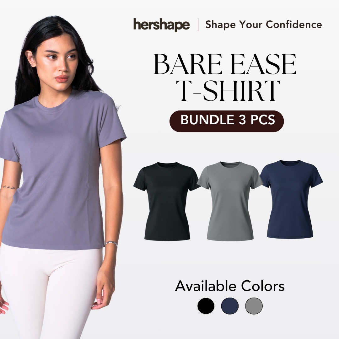 Bare Ease T-Shirt Hershape 3 Pcs