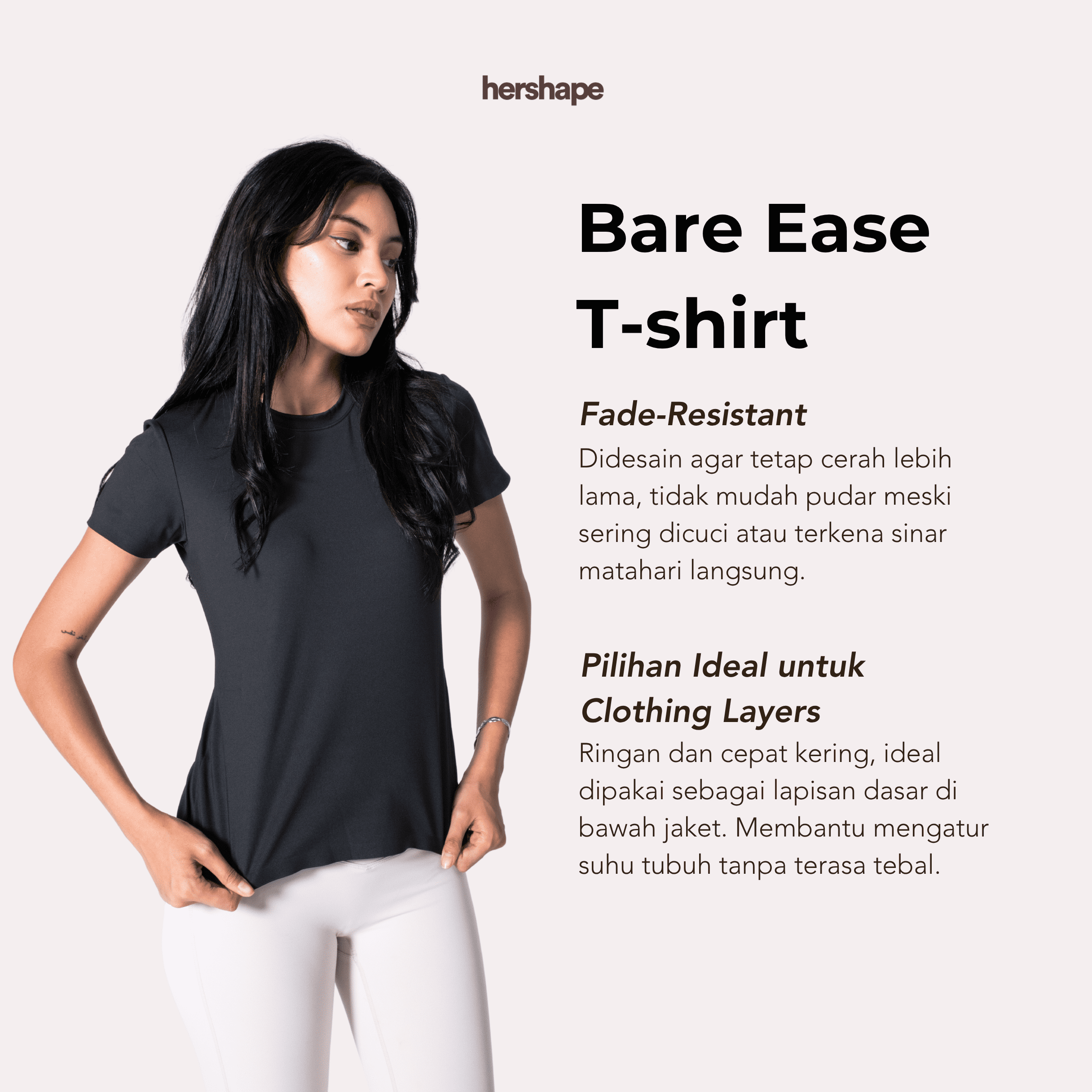 Bare Ease T-Shirt Hershape 3 Pcs