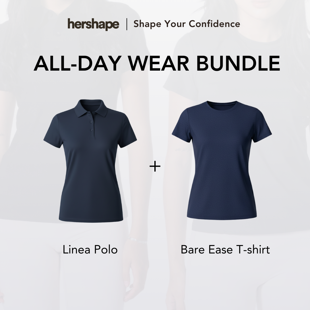 Hershape All day Wear Bundle | Linea Polo + Bare East T-Shirt