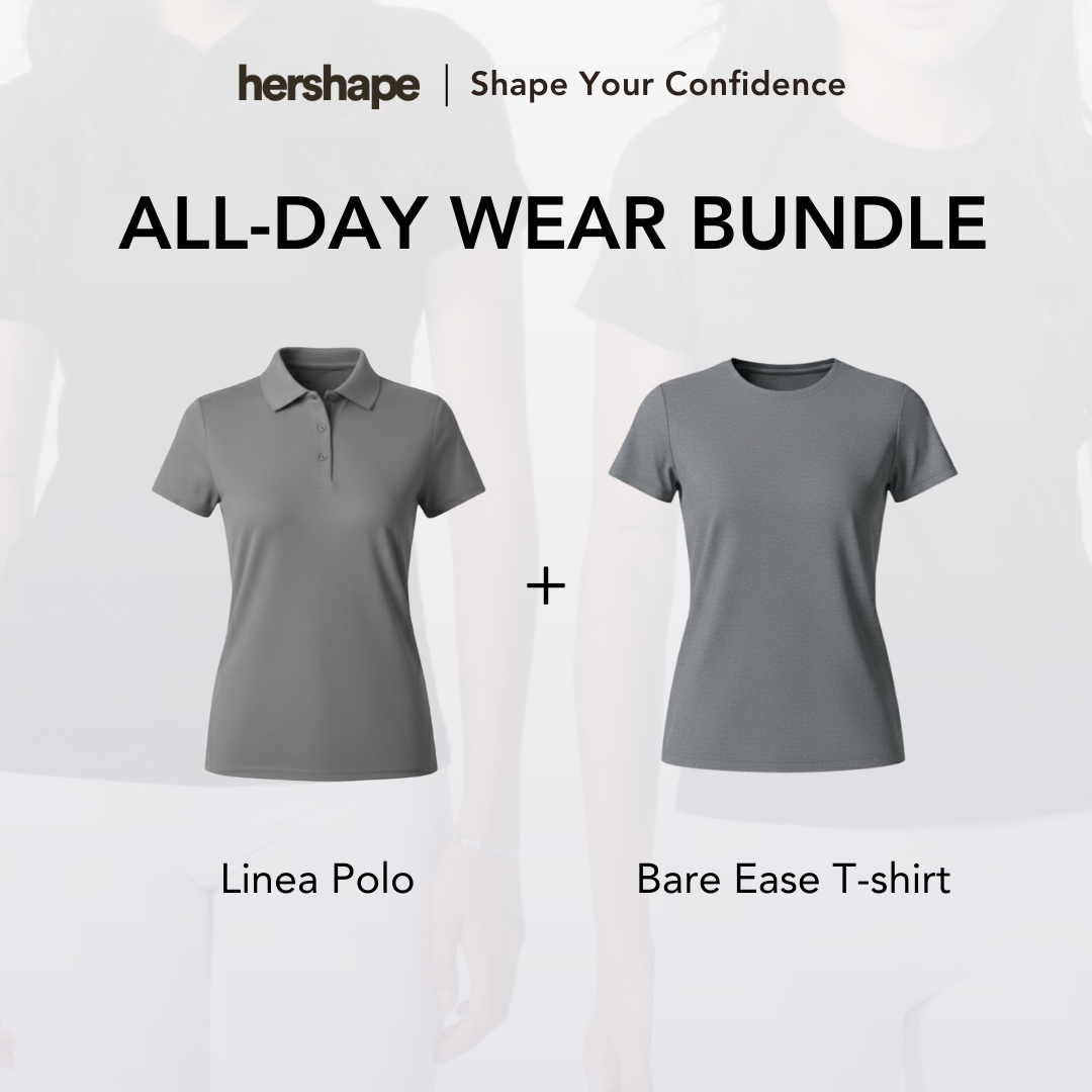 Hershape All day Wear Bundle | Linea Polo + Bare East T-Shirt