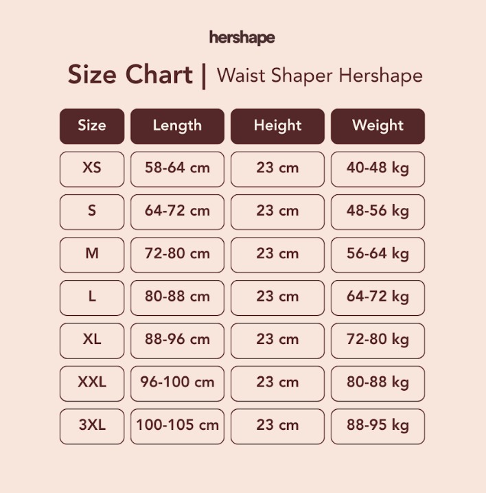 Waist Shaper Hershape ( 2 Pcs )