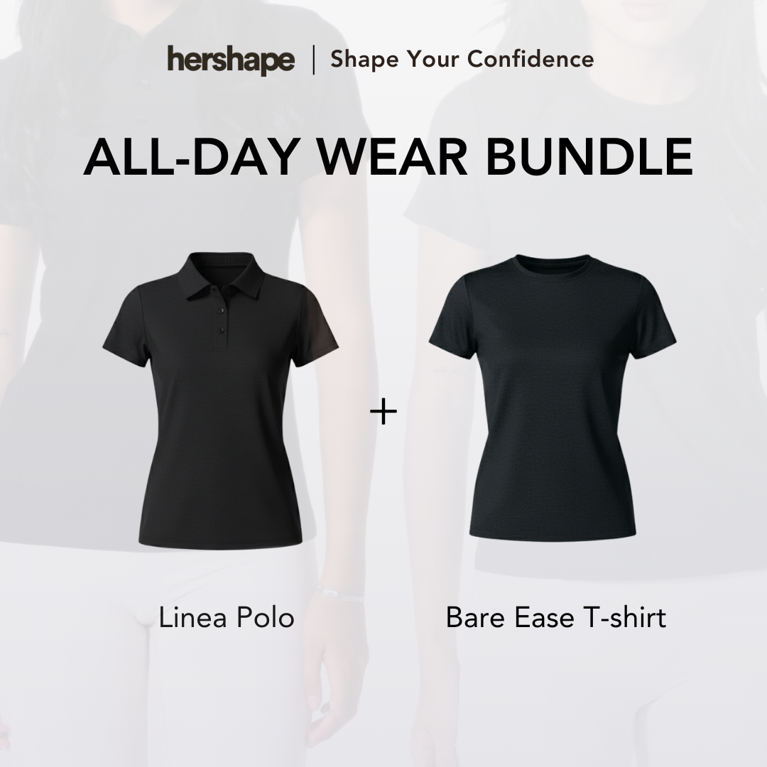 Hershape All day Wear Bundle | Linea Polo + Bare East T-Shirt