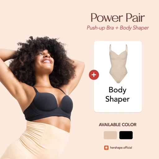 Image of  Hershape Power Pair  | 1 Push-Up Bra + 1 Body Shaper 