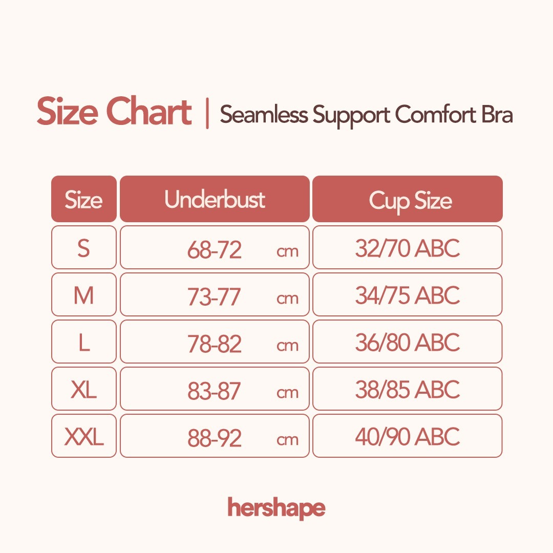 Hershape Comfy Bundle | 1 Short Shaper + 1 Comfort Bra [ BLACK X NUDE ]