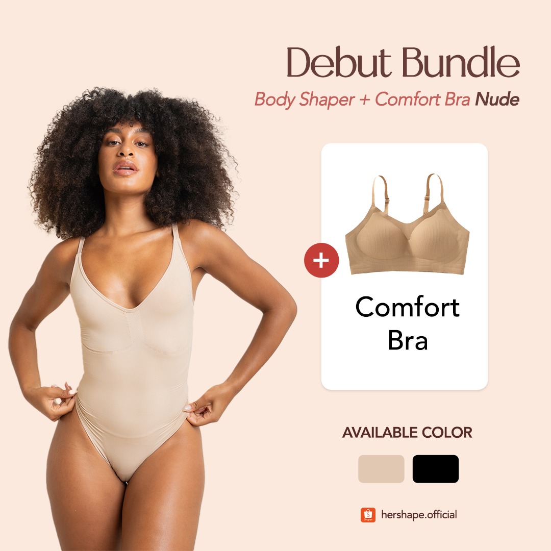 Hershape DEBUT Bundle | 1 Body Shaper + 1 Comfort Bra 