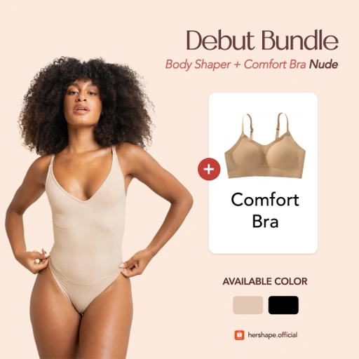 Image of Hershape DEBUT Bundle | 1 Body Shaper + 1 Comfort Bra 