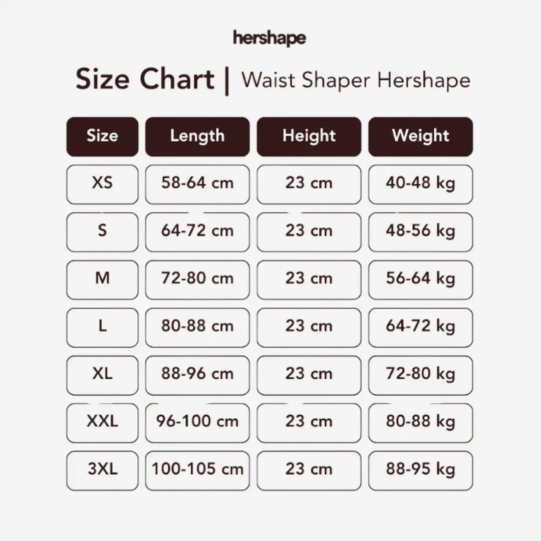 Waist Shaper Hershape ( 3 Pcs )