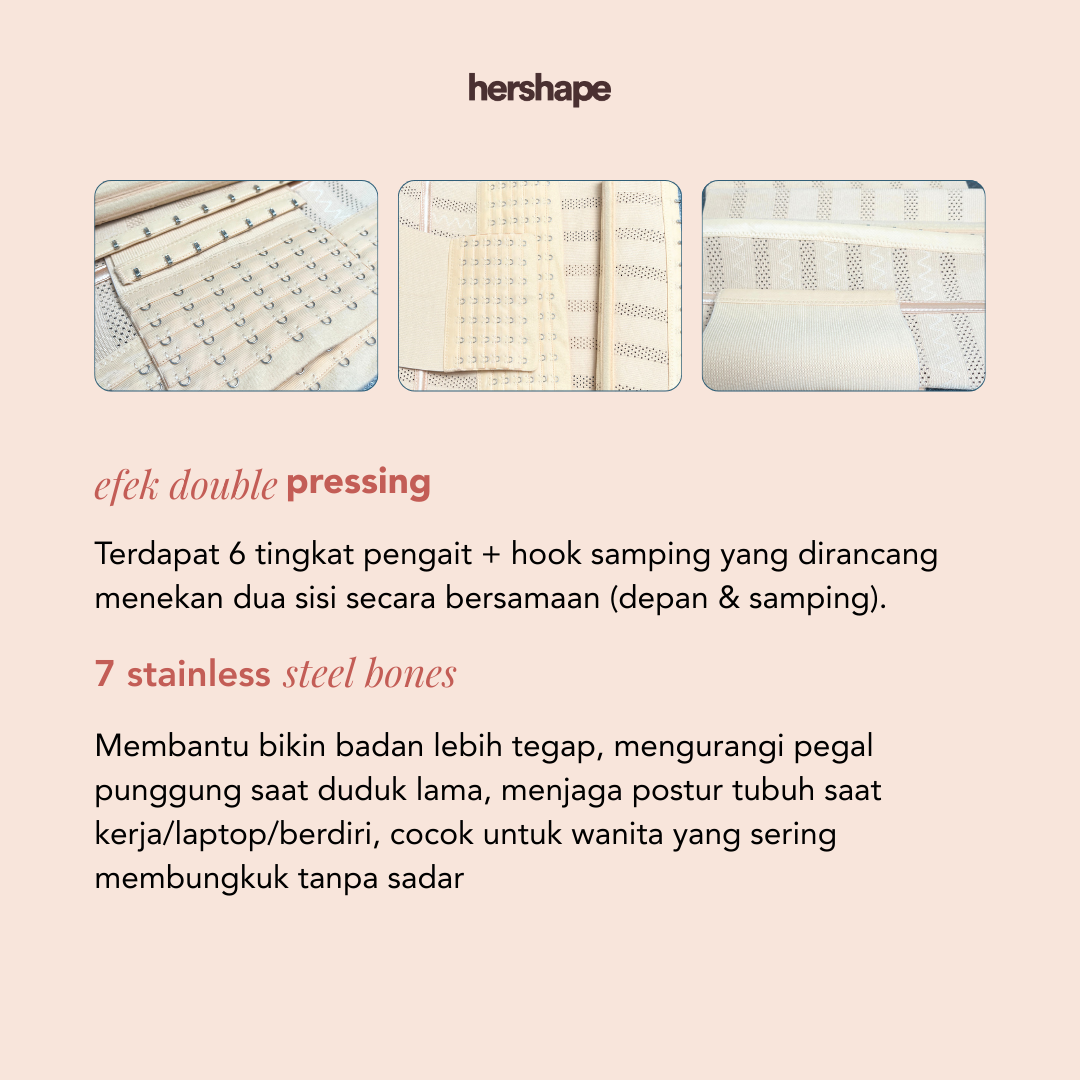 Waist Shaper Hershape ( 2 Pcs )
