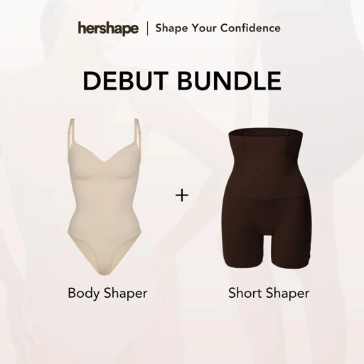 Image of Hershape DEBUT Bundle | 1 Body Shaper + 1 Short shaper 