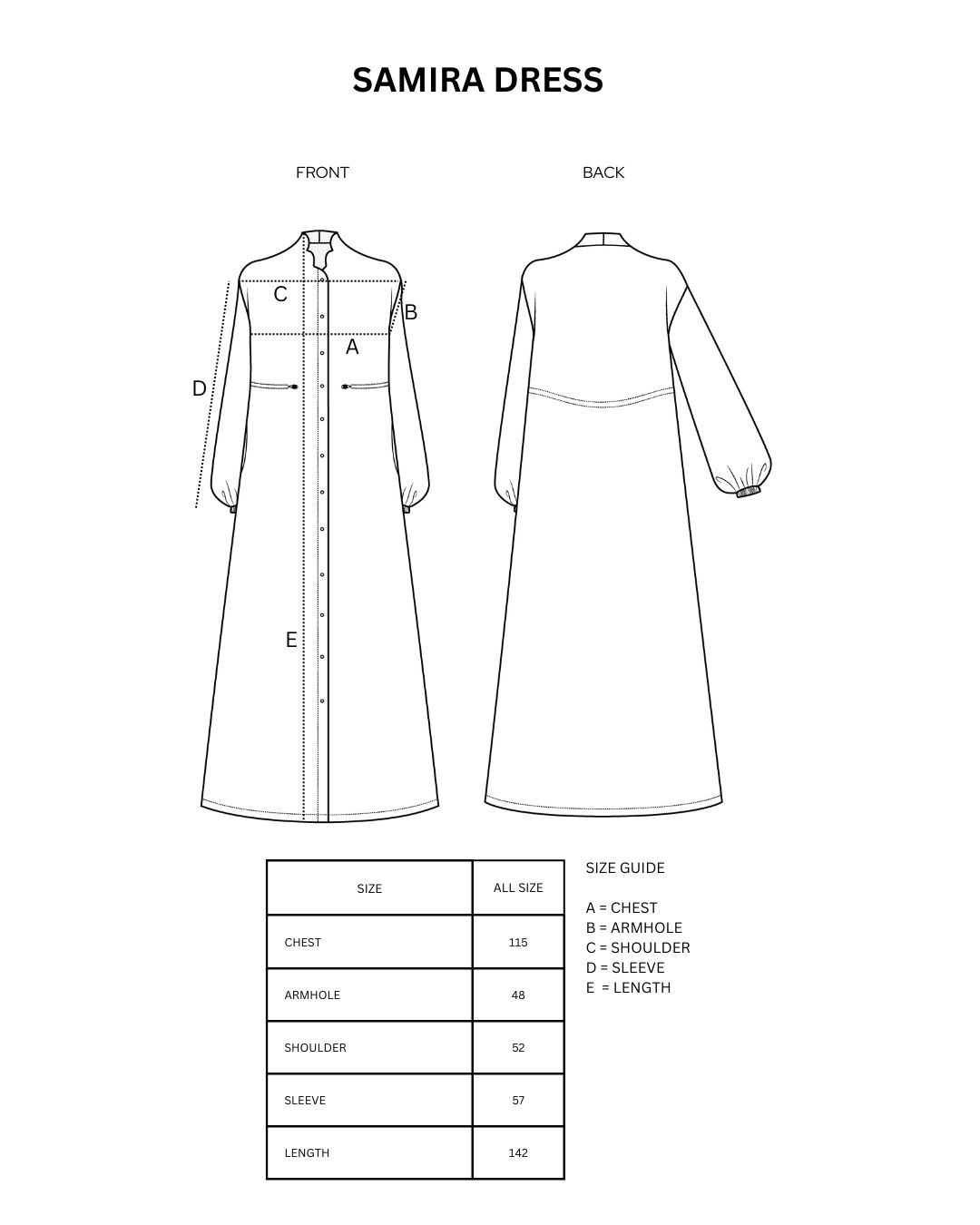 Samira Dress - Dress Bordir Bunga