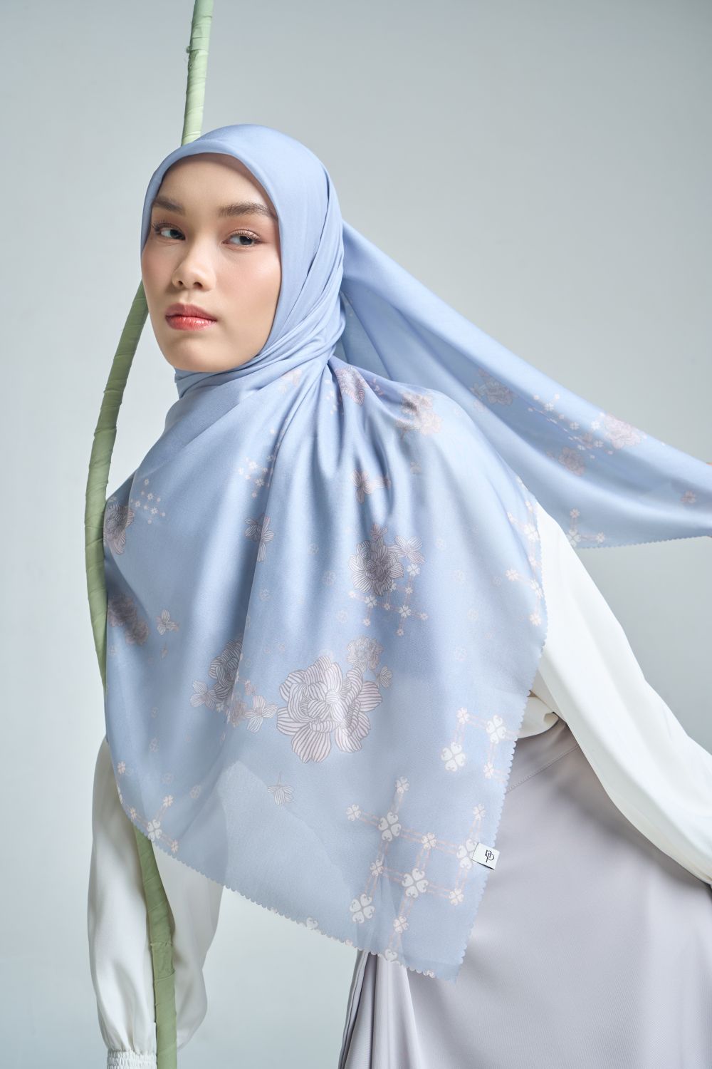 Selaras Scarf Syar'i - Hijab Printing Bunga Premium