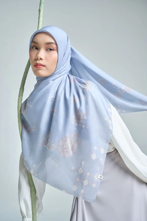 Image of Selaras Scarf Syar'i - Hijab Printing Bunga Premium