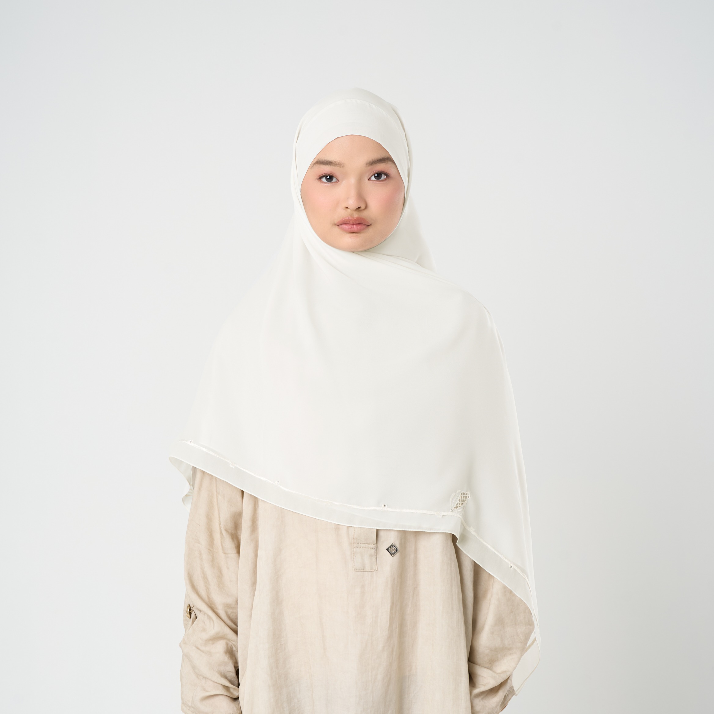 Afina Embroidery Instant - Khimar Bordir Premium