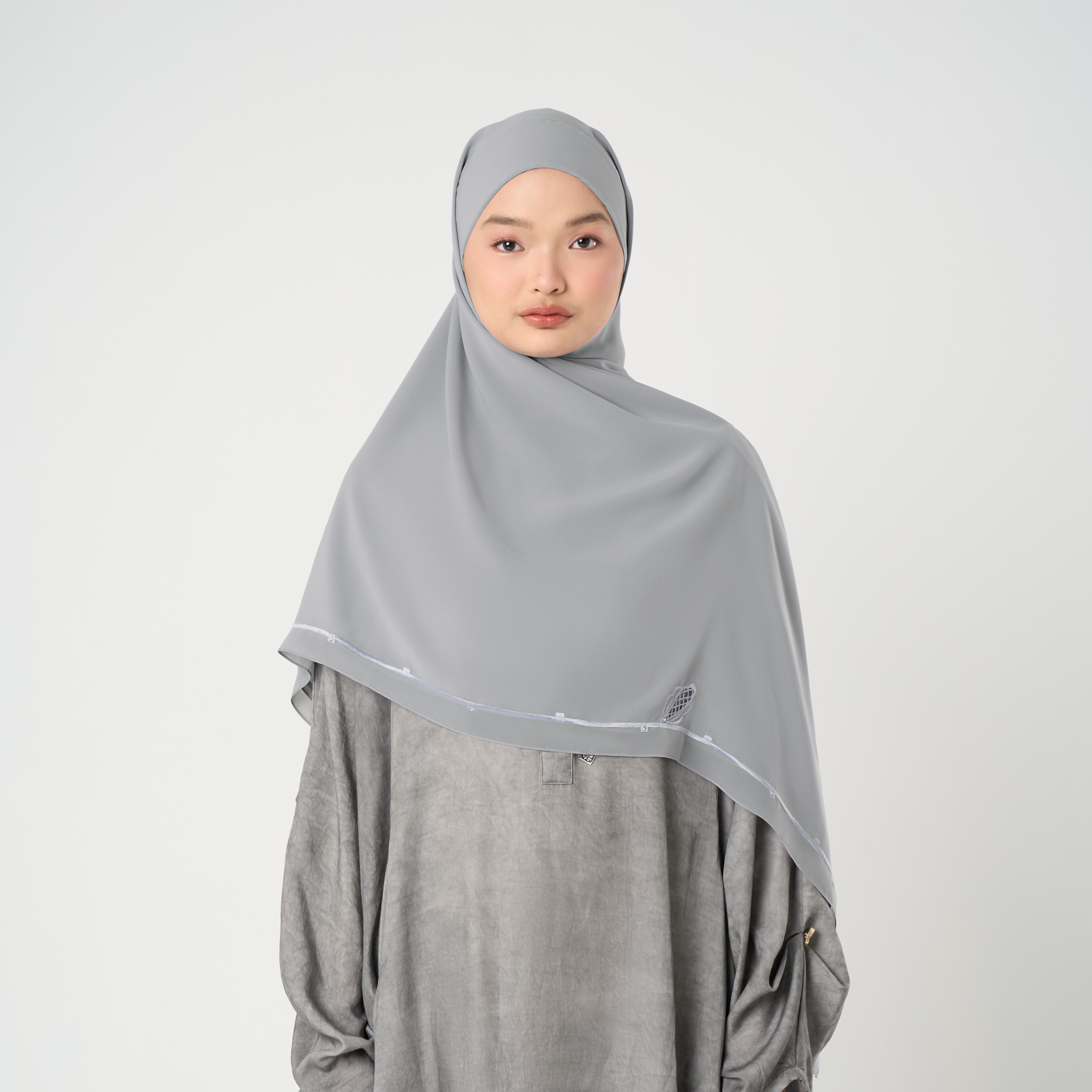 Afina Embroidery Instant - Khimar Bordir Premium