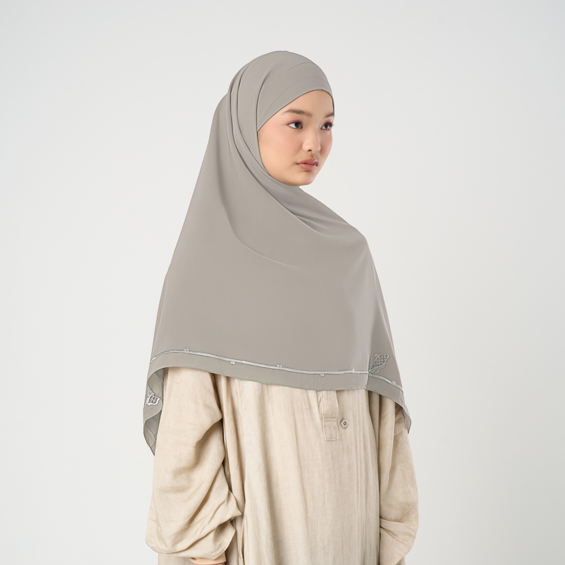 Afina Embroidery Instant - Khimar Bordir Premium