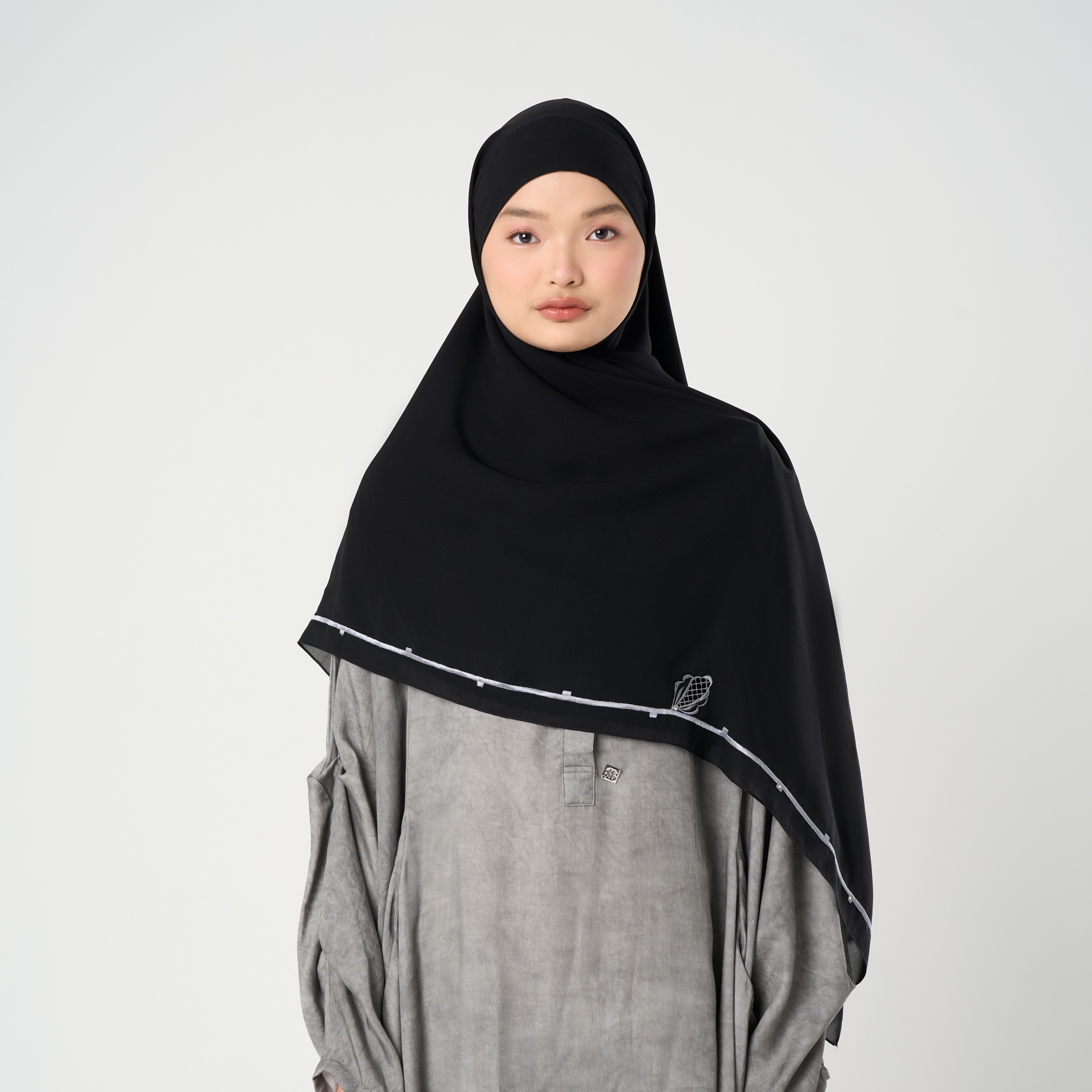 Afina Embroidery Instant - Khimar Bordir Premium