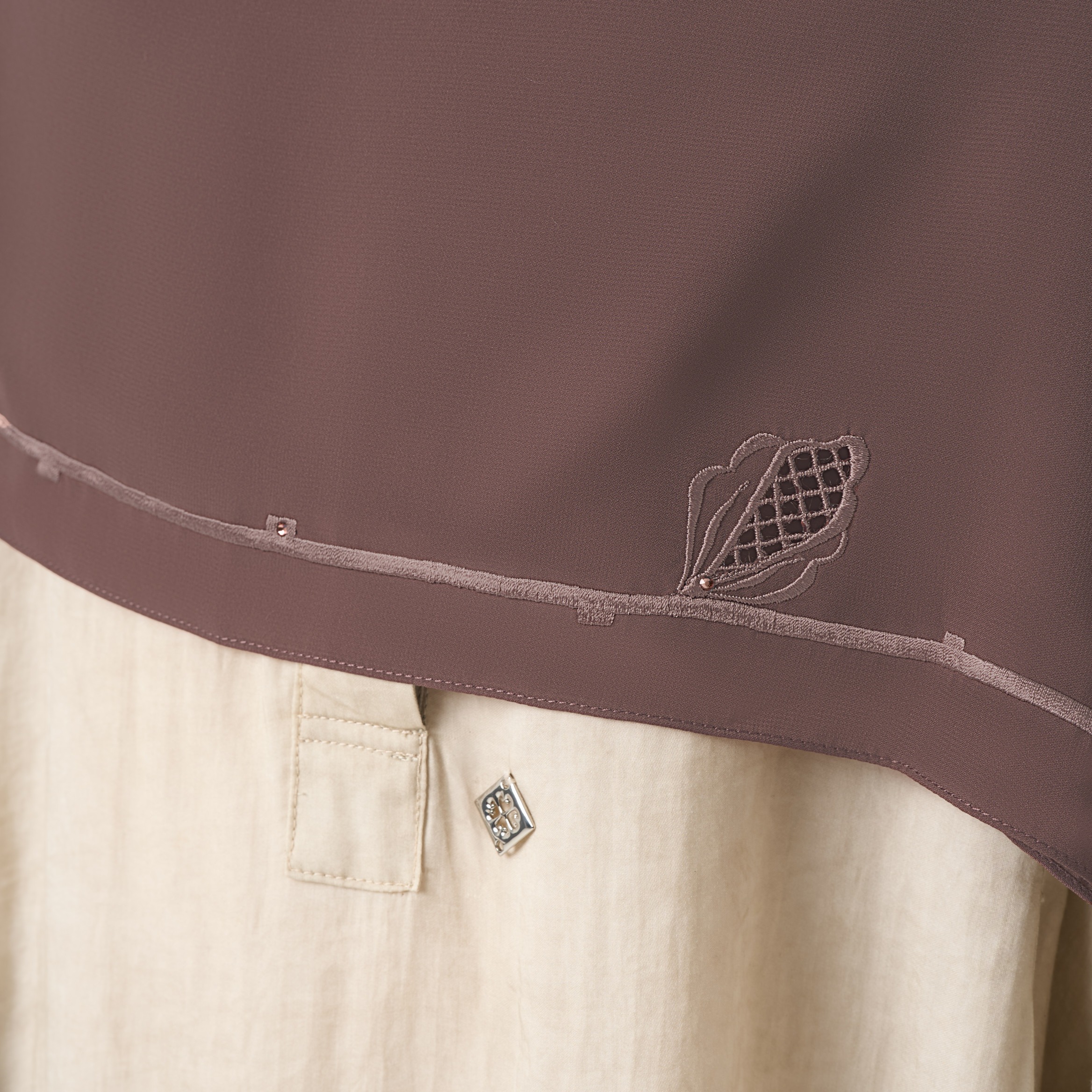 Afina Embroidery Instant - Khimar Bordir Premium