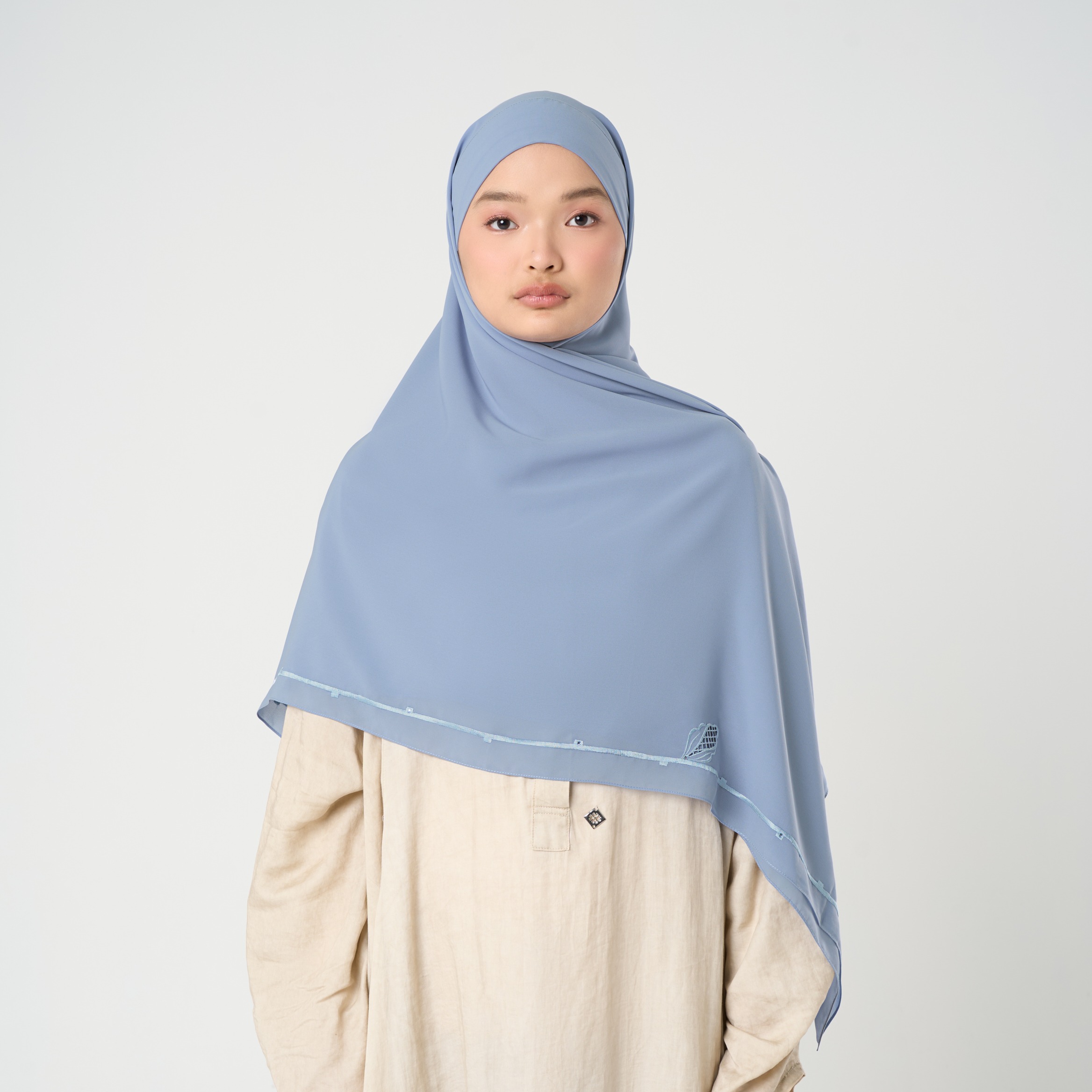 Afina Embroidery Instant - Khimar Bordir Premium