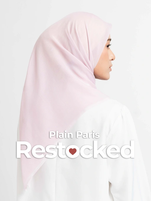 Image of Plain Paris - Hijab Segiempat Paris Jepang Premium Red, Pink & Peach Series