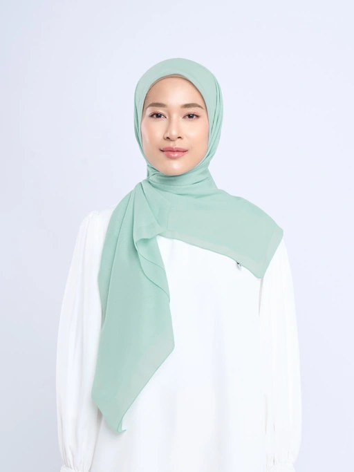 Image of Plain Paris - Hijab Segiempat Paris Jepang Premium Blue & Green Series